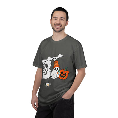Cute Ghost Pumpkin Cozy Halloween Comfort Colors T-Shirt
