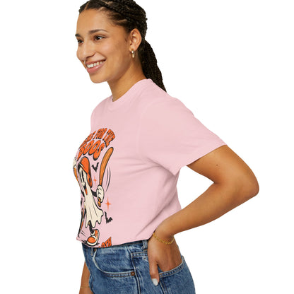 Here for the Boos Baseball Halloween Comfort Colors Tee