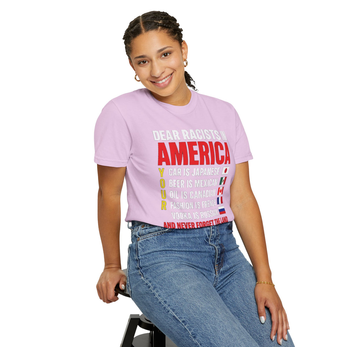 Dear Racists in America Anti-Racism Comfort Colors Tee