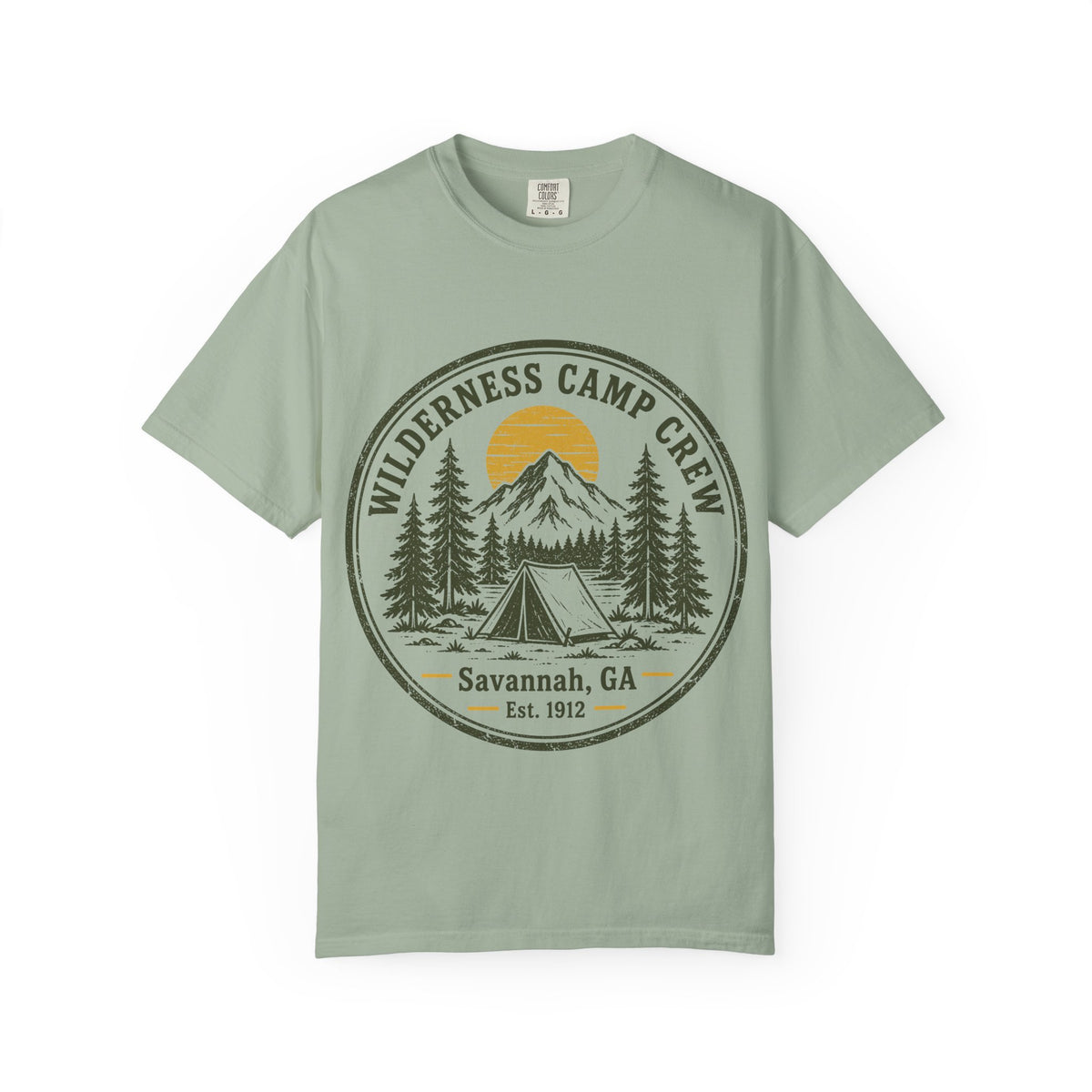 Wilderness Camp Crew Savannah GA Comfort Colors Tee
