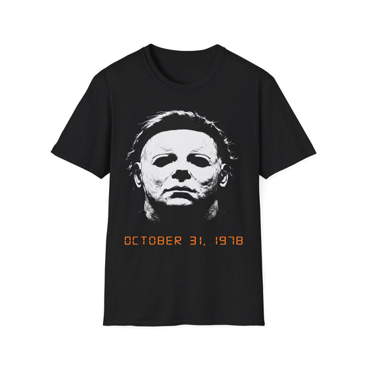 Minimalist Michael Myers Mask Shirt - October 31 1978