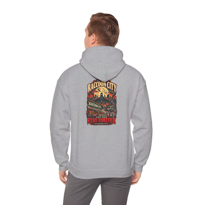 Welcome to Raccoon City Halloween 2026 Gildan 18500 Hoodie