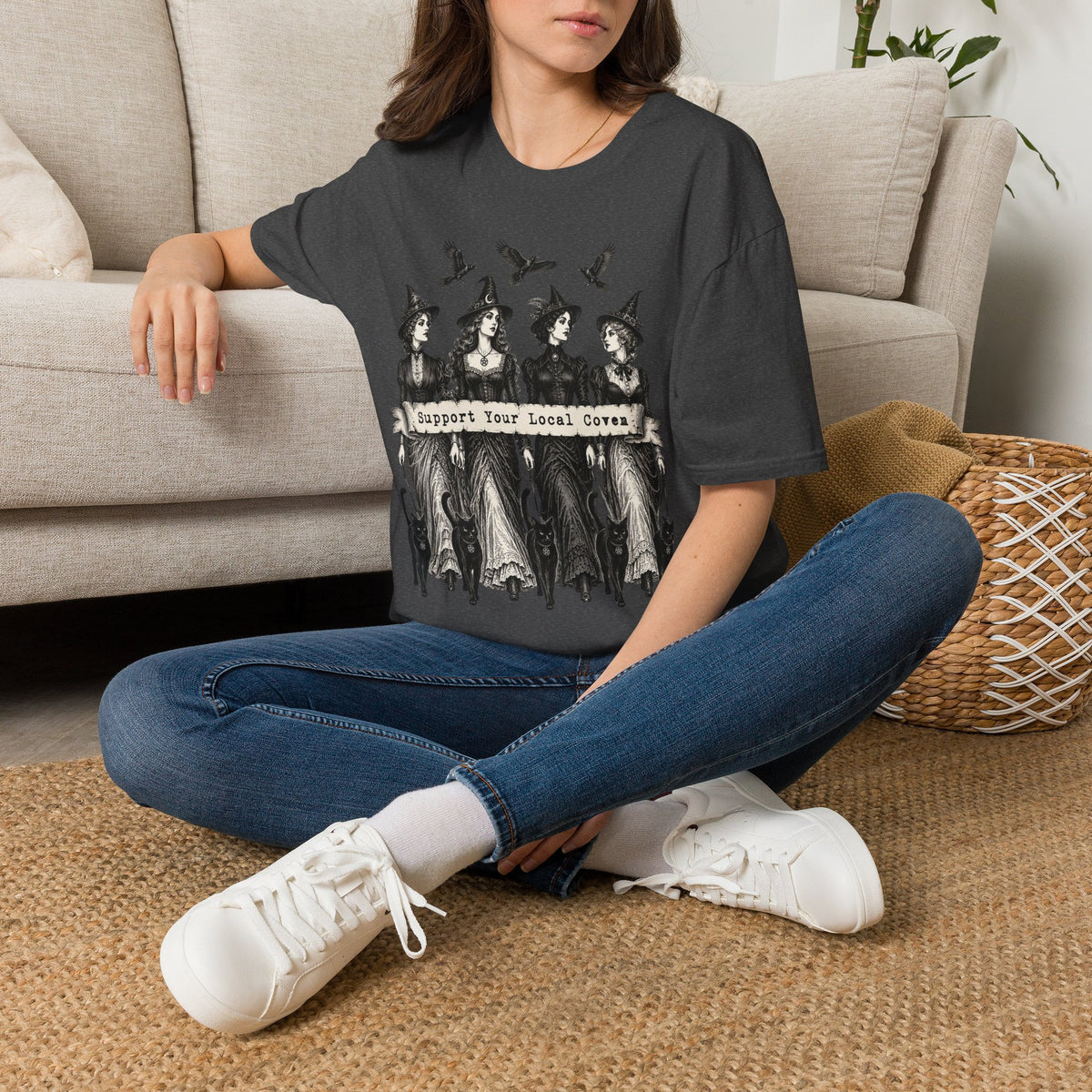 Support Your Local Coven Feminist Witch T-Shirt