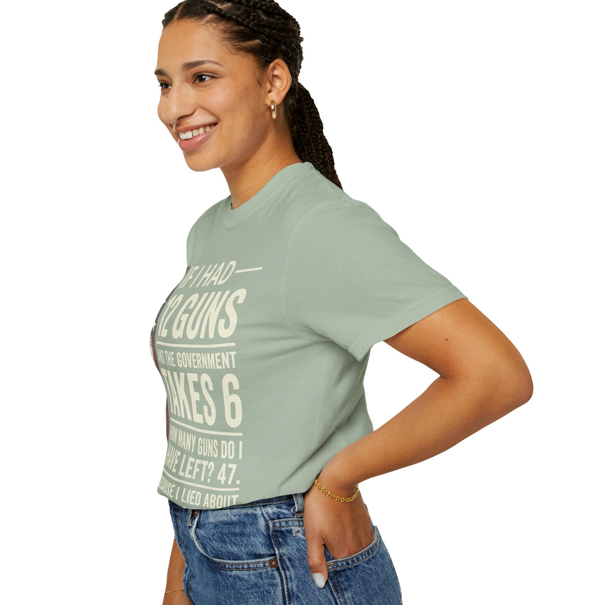 If I Had 12 Guns Funny Gun Math Comfort Colors T-Shirt