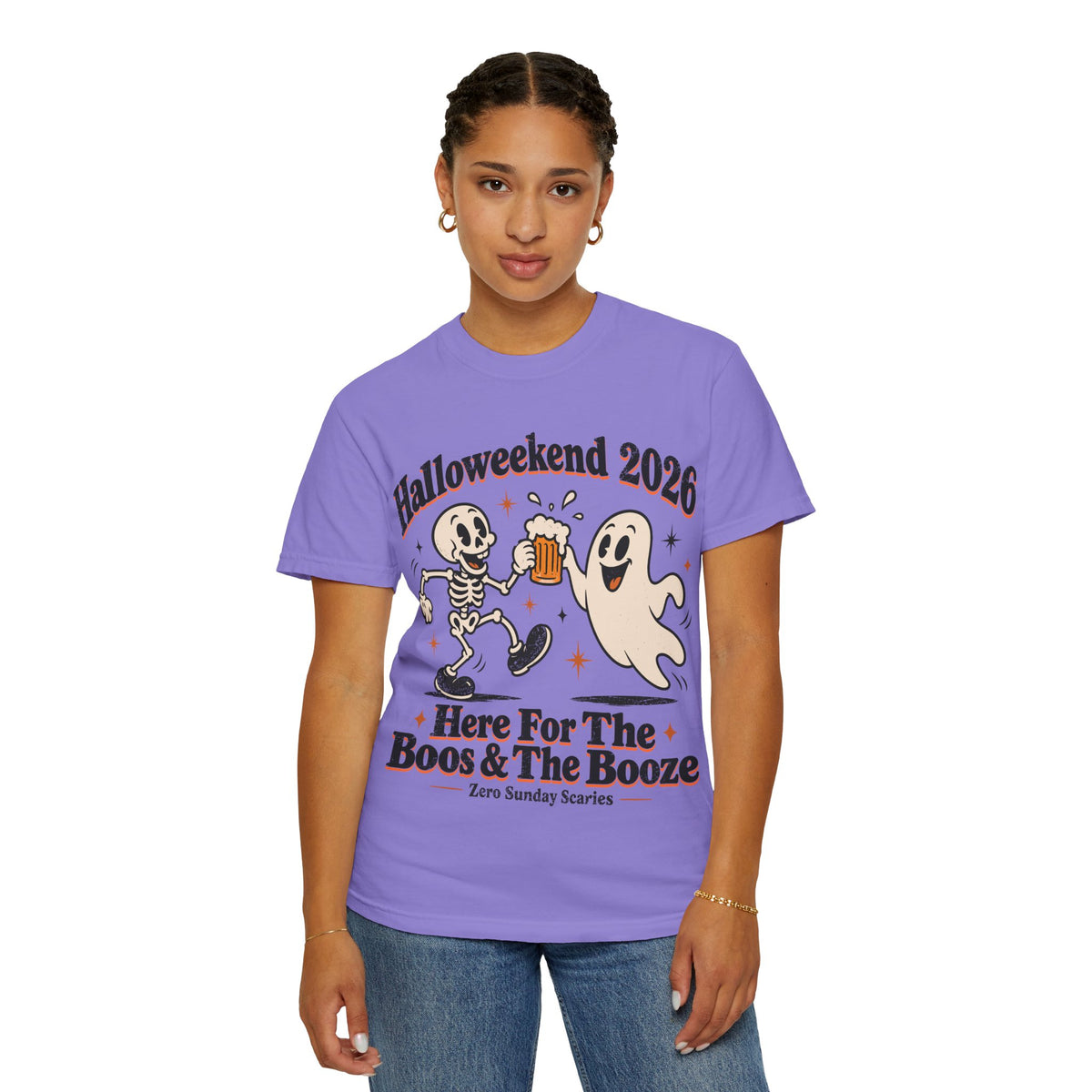 Halloweekend 2026 Boos & Booze Comfort Colors Tee
