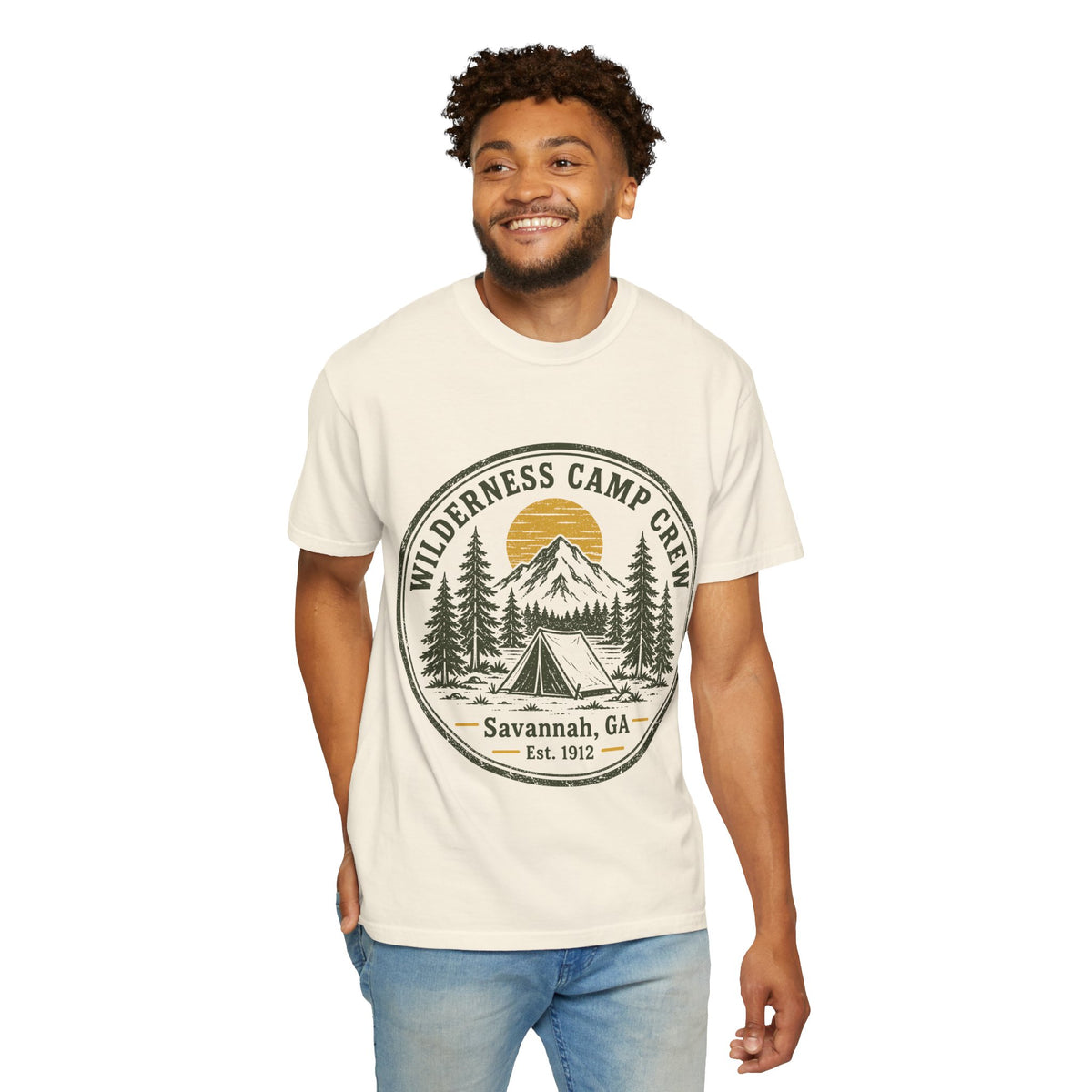 Wilderness Camp Crew Savannah GA Comfort Colors Tee