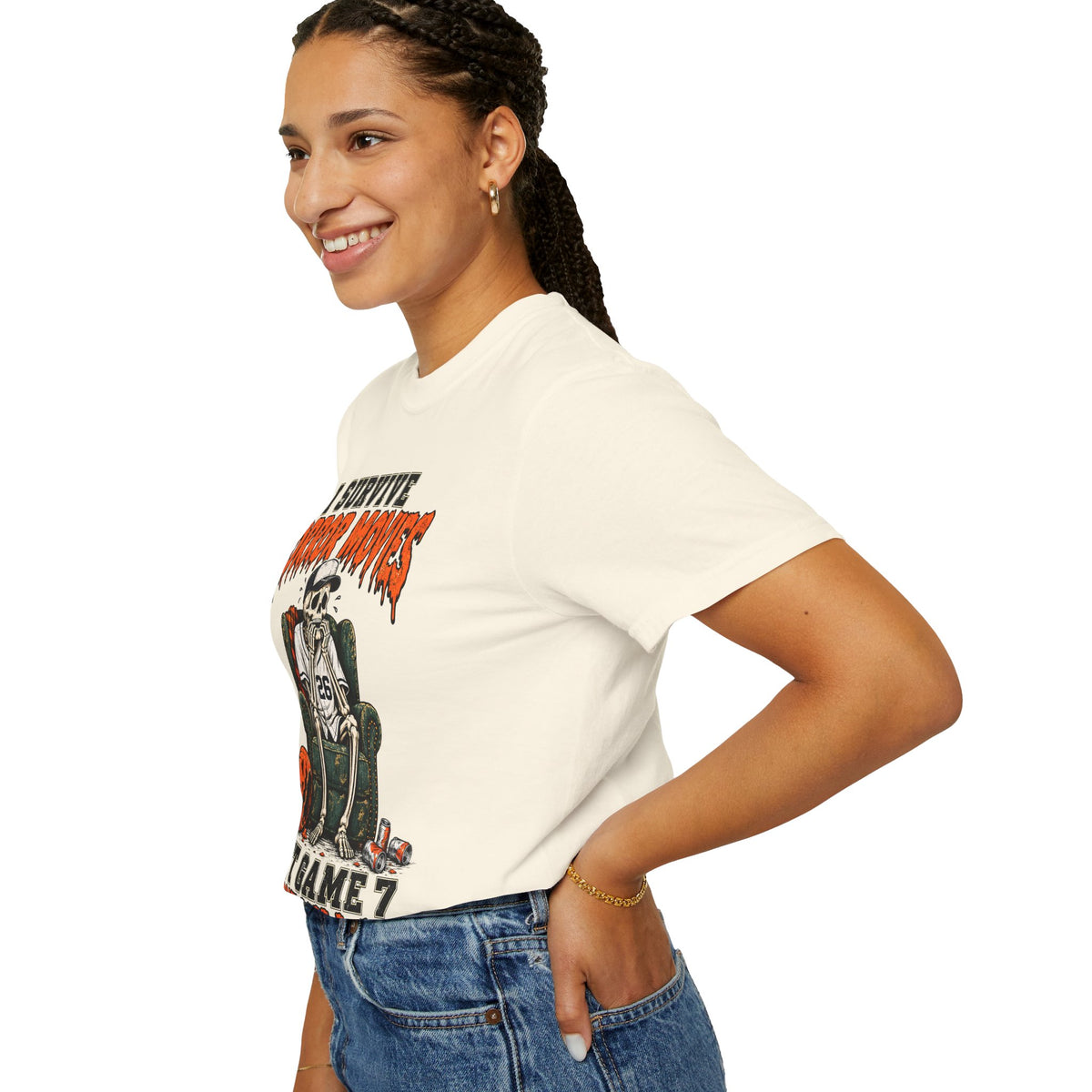 Horror Movies Game 7 Baseball Comfort Colors T-Shirt