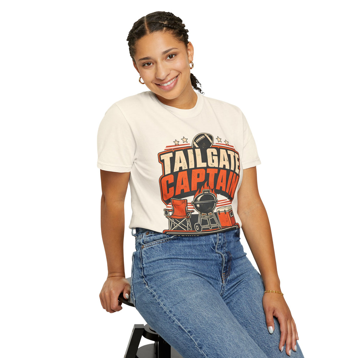 Tailgate Captain Football Game Day Comfort Colors T-Shirt