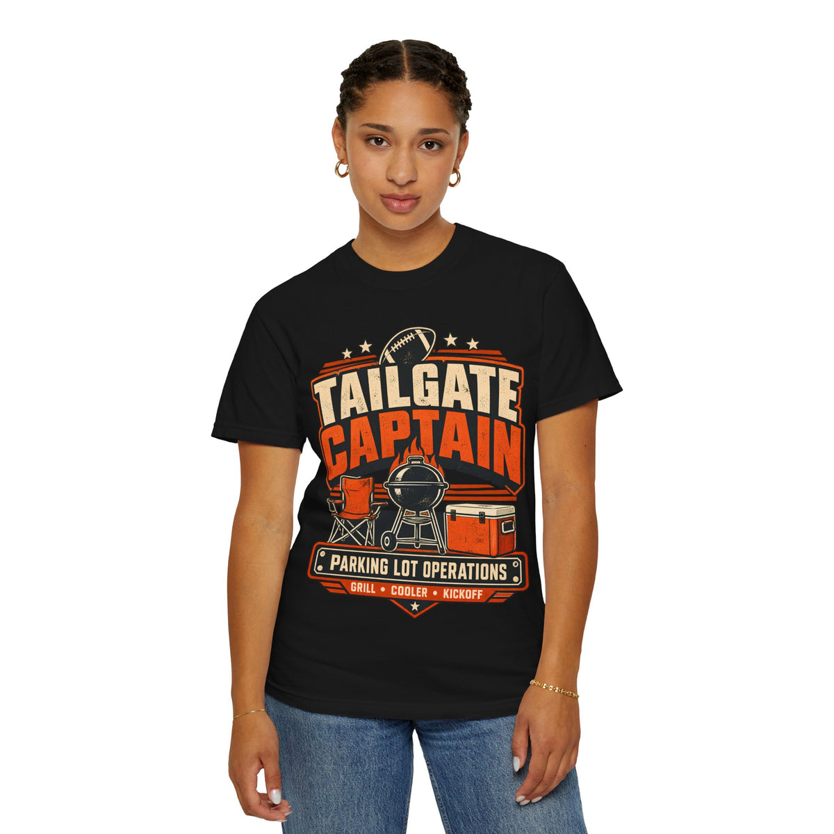 Tailgate Captain Football Game Day Comfort Colors T-Shirt