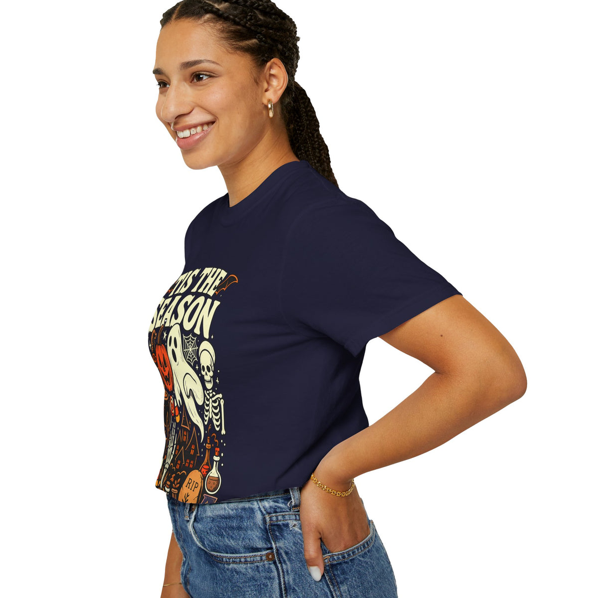 Tis the Season Spooky Halloween Comfort Colors Graphic Tee