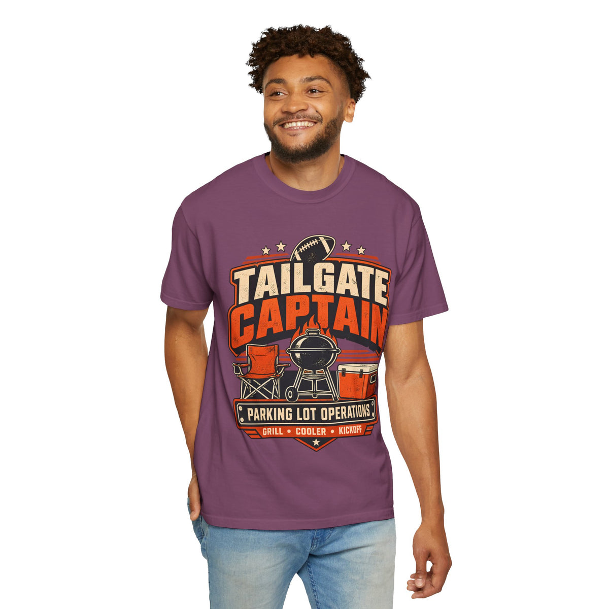 Tailgate Captain Football Game Day Comfort Colors T-Shirt