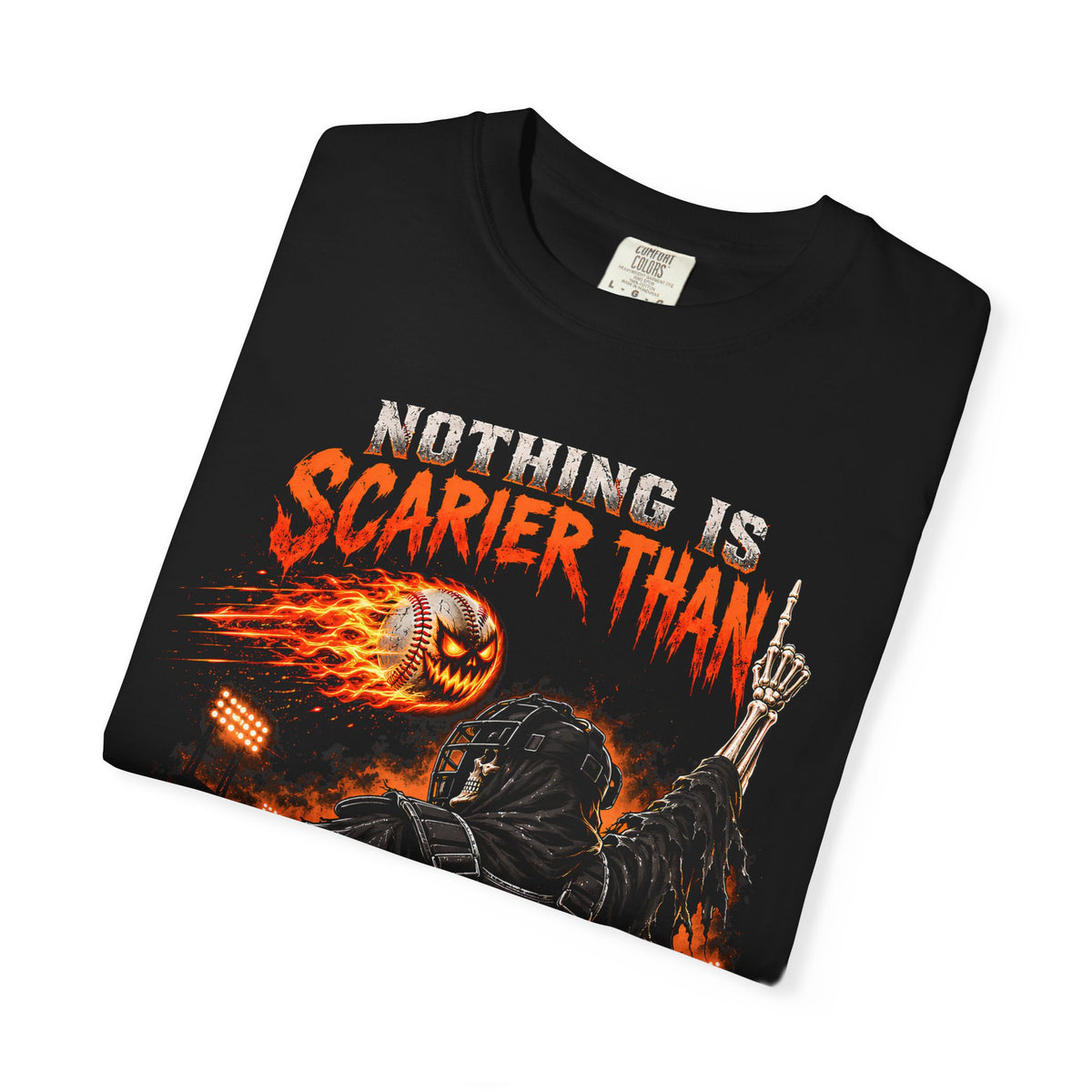October Baseball Halloween Comfort Colors Graphic T-Shirt