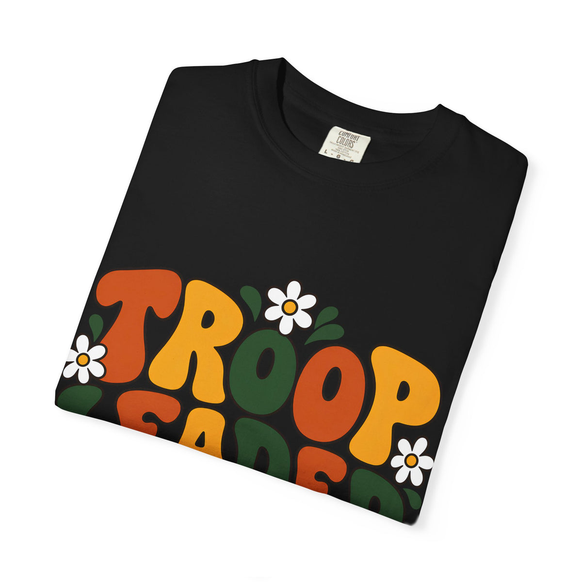 Troop Leader Coffee Campfires Chaos Comfort Colors Tee