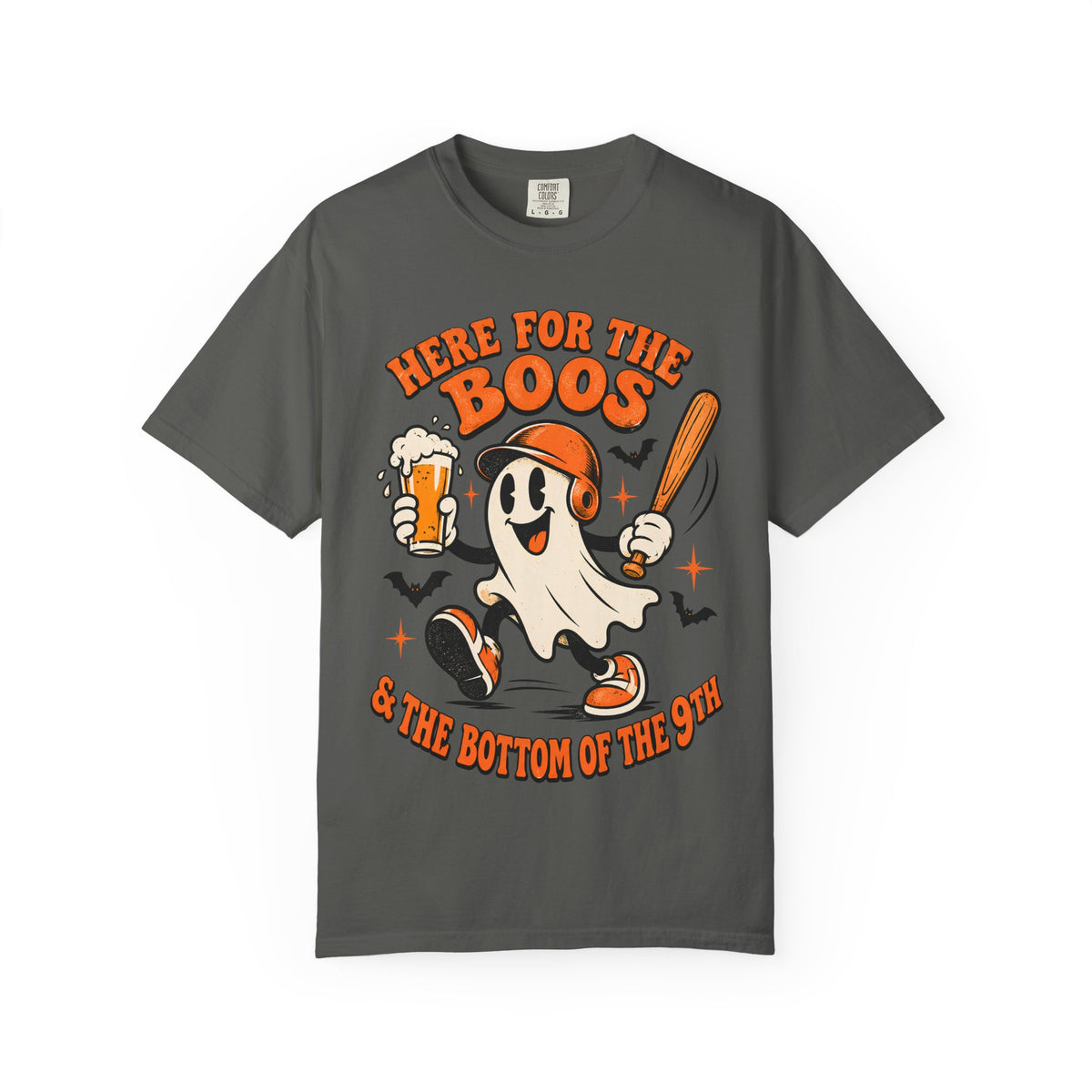 Here for the Boos Baseball Halloween Comfort Colors Tee