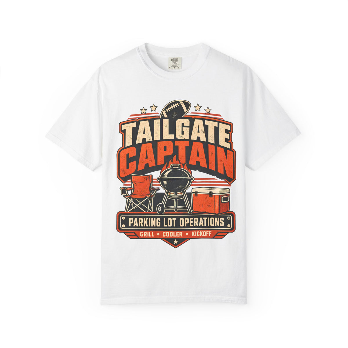 Tailgate Captain Football Game Day Comfort Colors T-Shirt