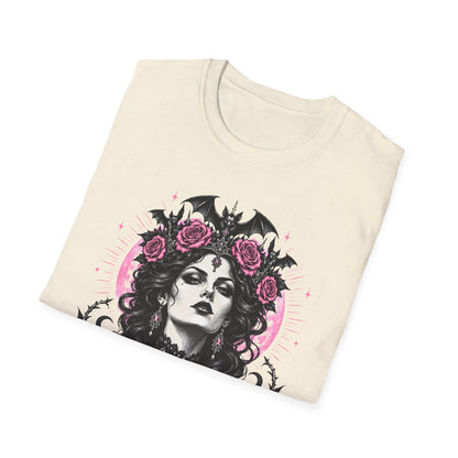 Pink Spooky Queen Pastel Gothic Glamour Witch T-Shirt