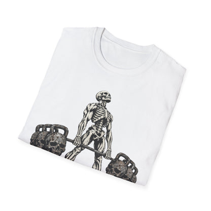 The Leaves Fall The Iron Remains Shirt – Skeleton Deadlift Gym Fall Tee