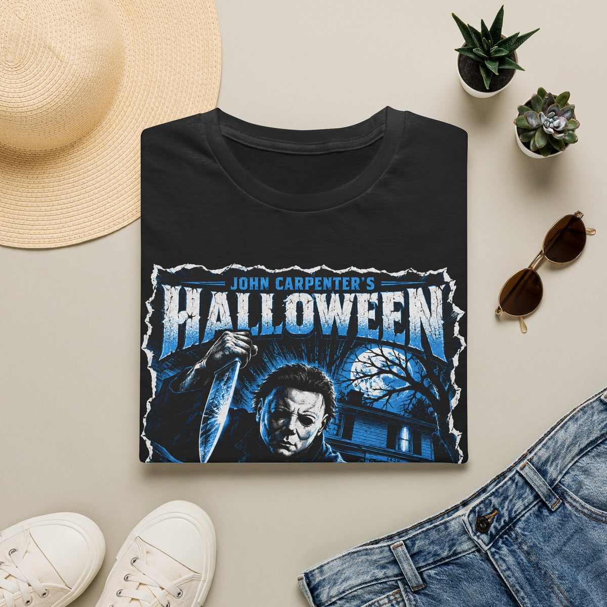 John Carpenter's Halloween Comic Book Style Shirt
