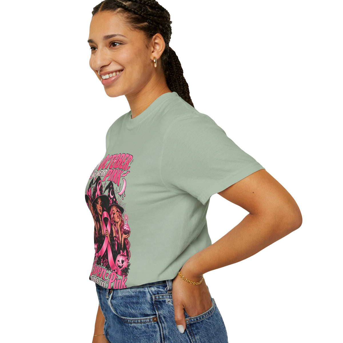 In October We Wear Pink My Coven Fights in Pink Tee