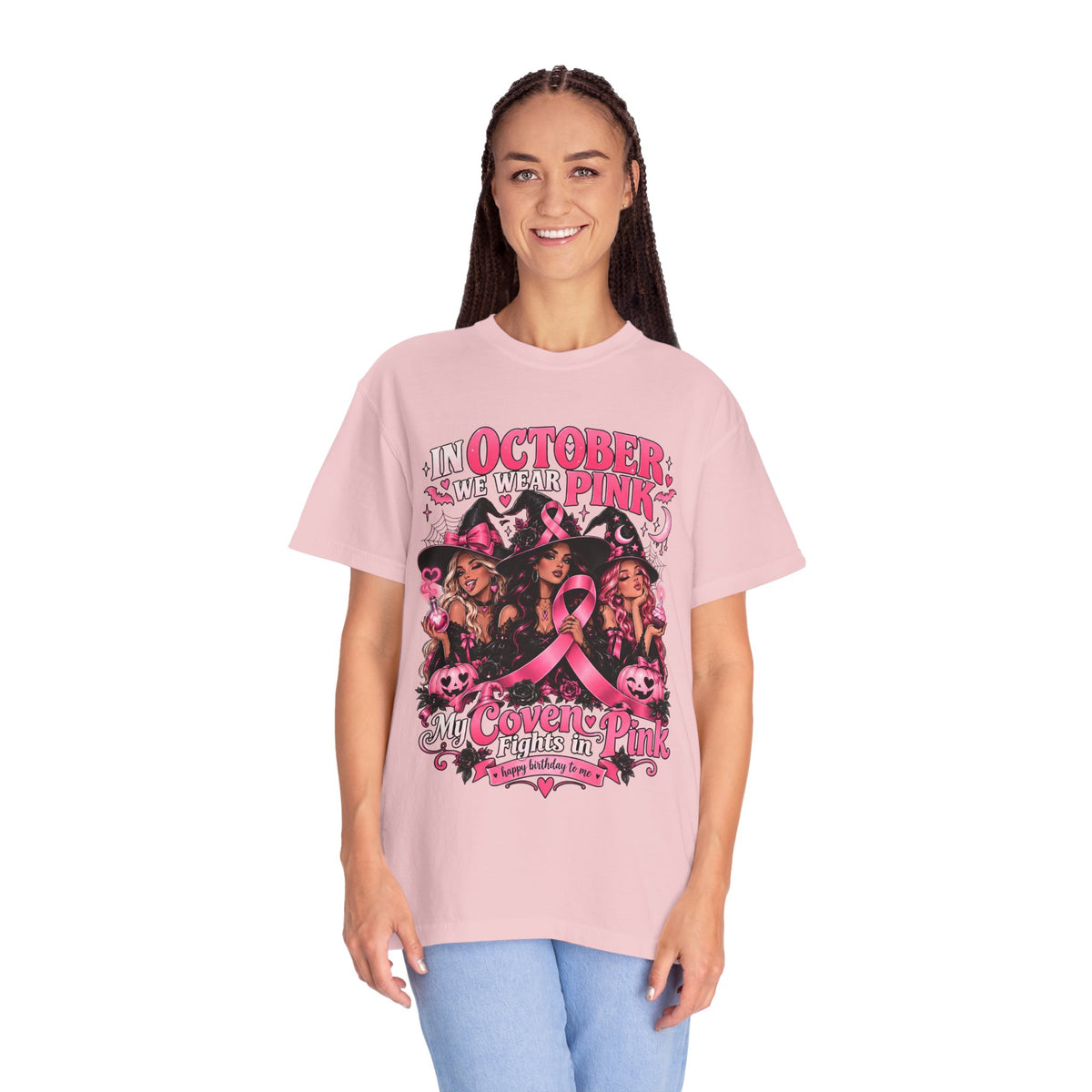 In October We Wear Pink My Coven Fights in Pink Tee