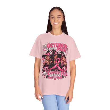 In October We Wear Pink My Coven Fights in Pink Tee