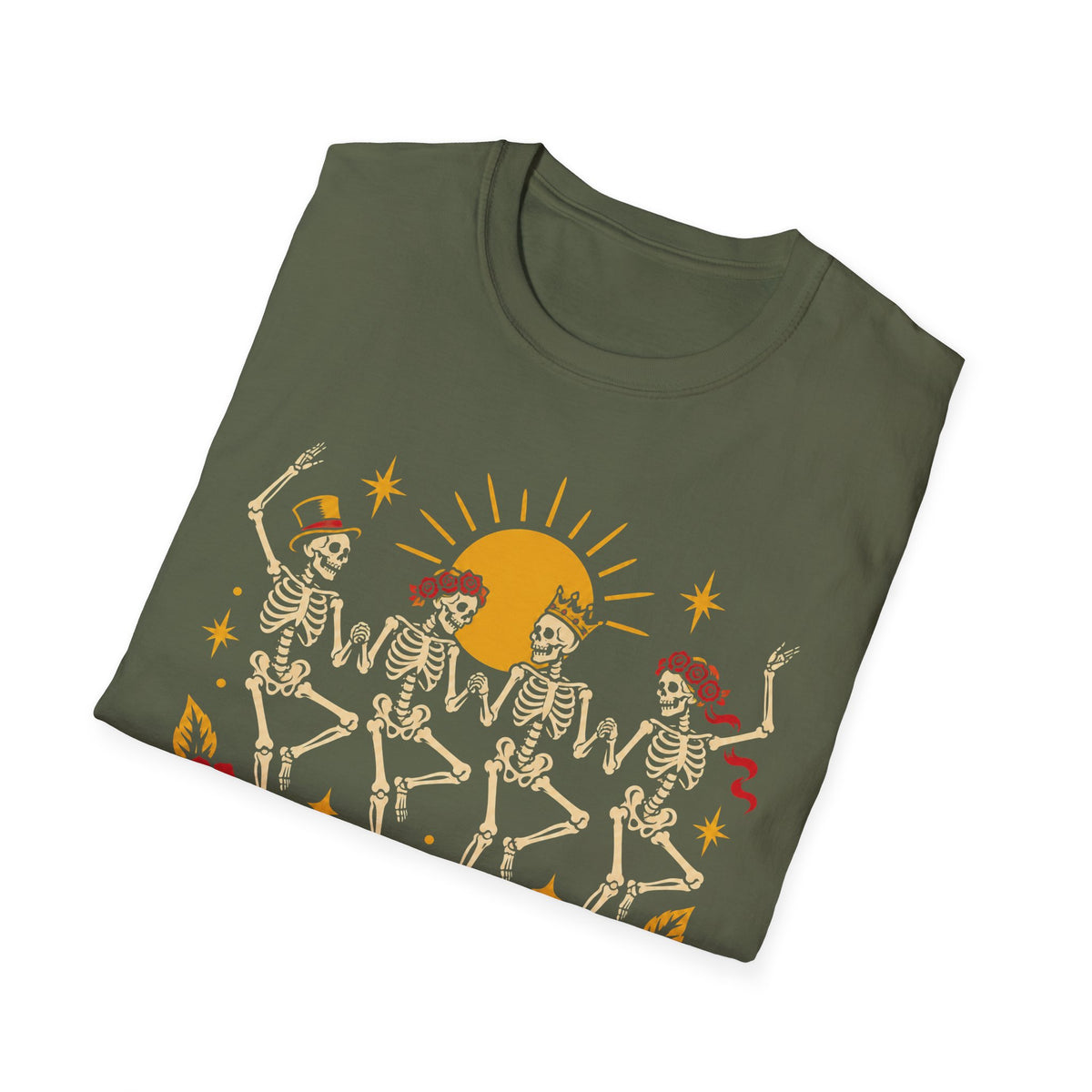 American Traditional Tattoo Skeleton Dance Shirt
