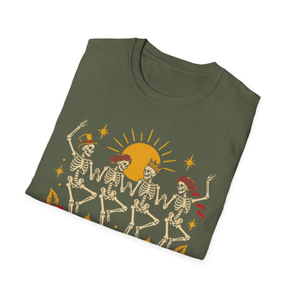 American Traditional Tattoo Skeleton Dance Shirt