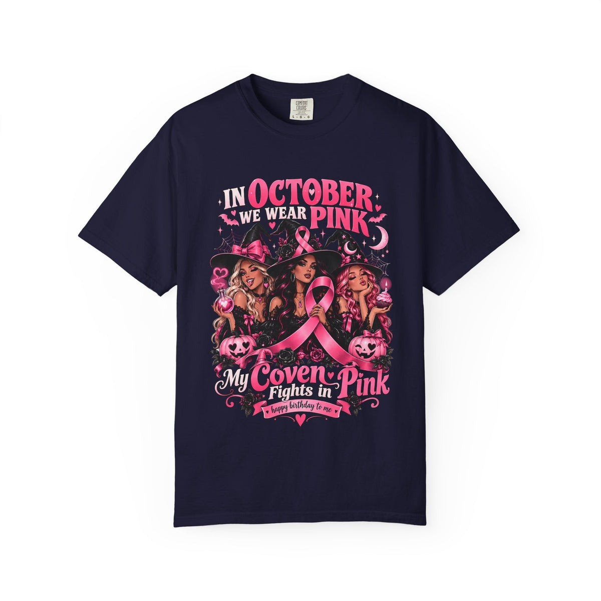 In October We Wear Pink My Coven Fights in Pink Tee