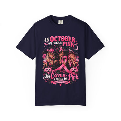 In October We Wear Pink My Coven Fights in Pink Tee