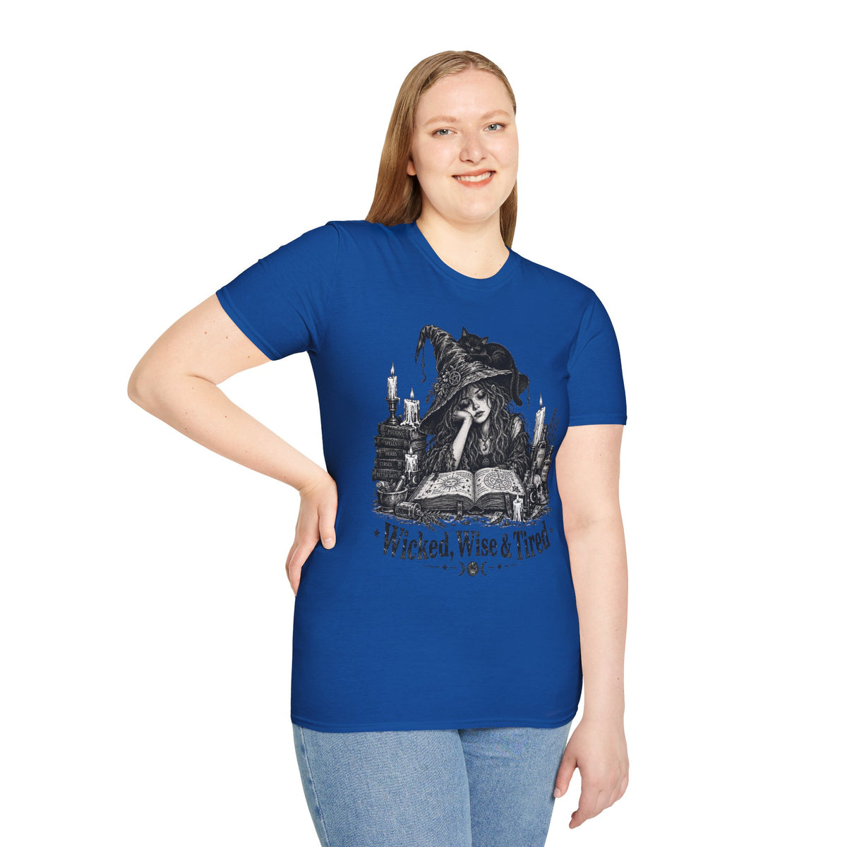 Wicked Wise & Tired Funny Exhausted Witch Mom T-Shirt