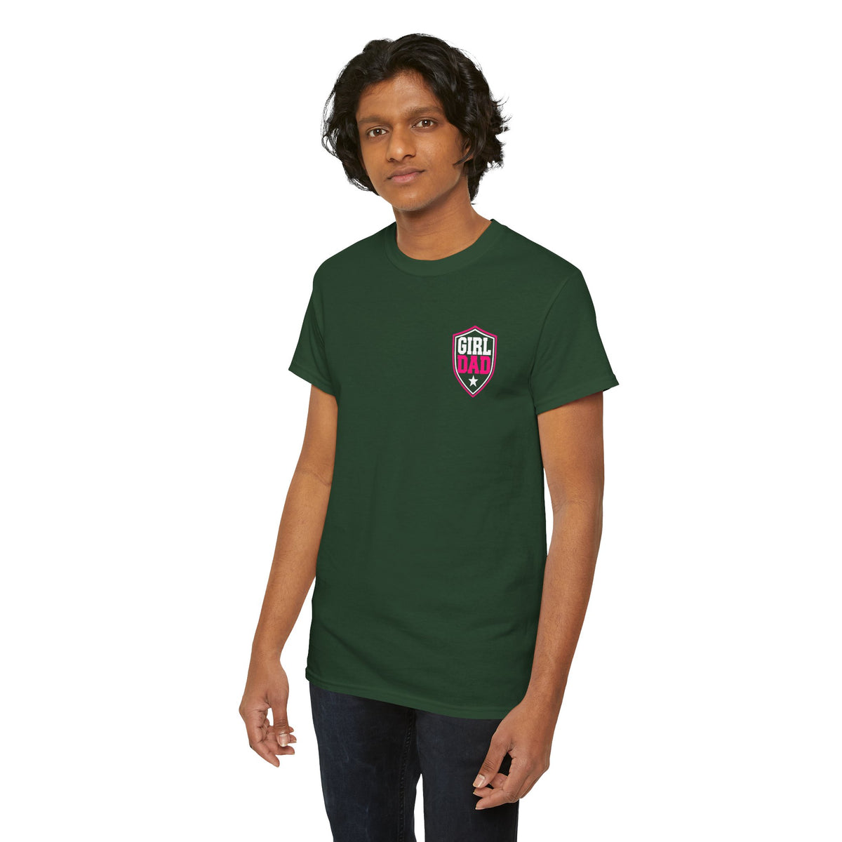 Girl Dad I Raise Strong Girls Graphic Tee
