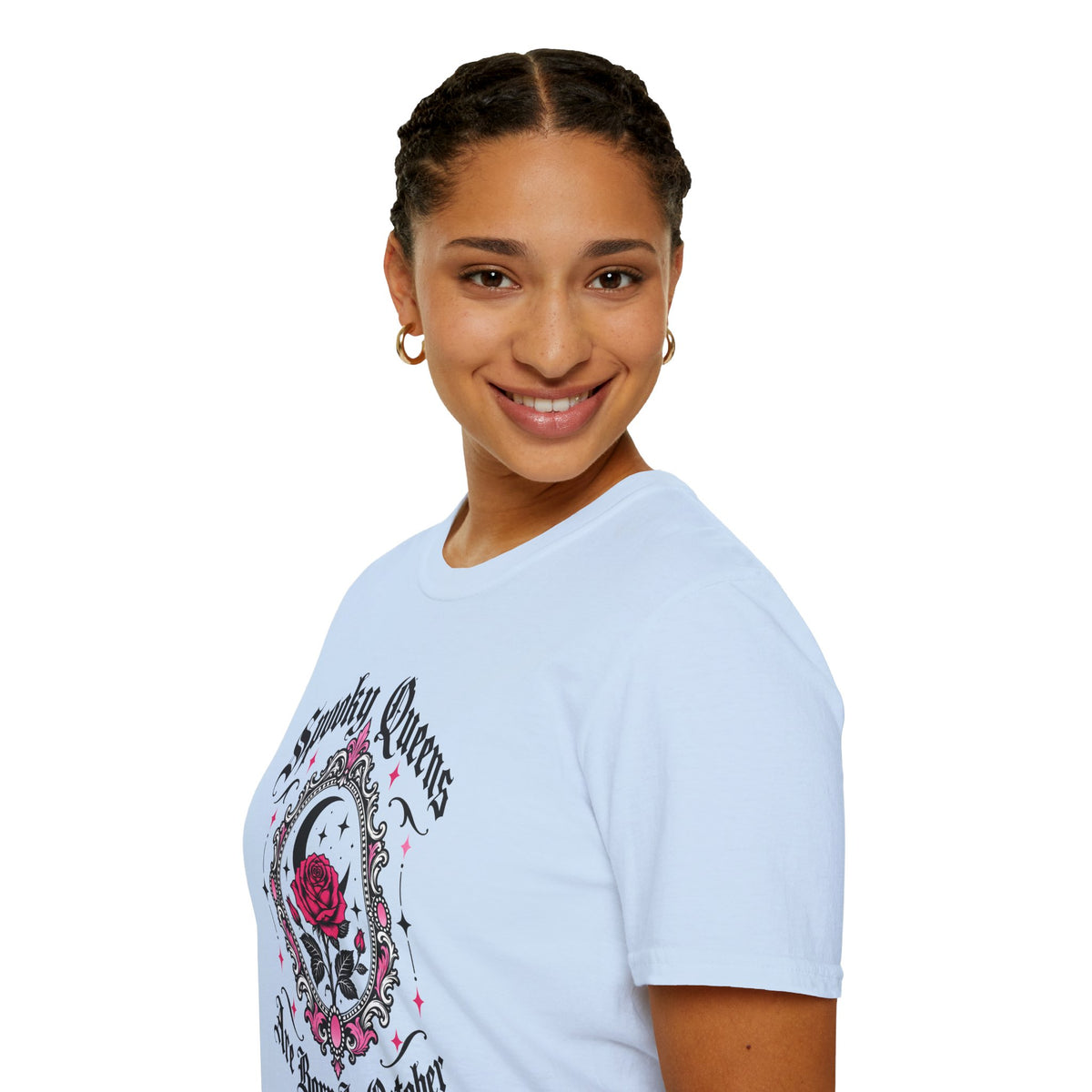 Spooky Queens Are Born In October Shirt – Gothic Rose Halloween Birthday Tee