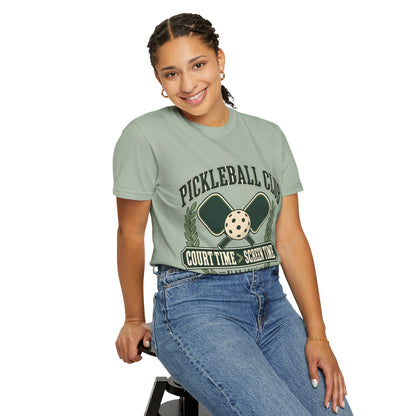 Pickleball Club Court Time Over Screen Time Comfort Colors Tee