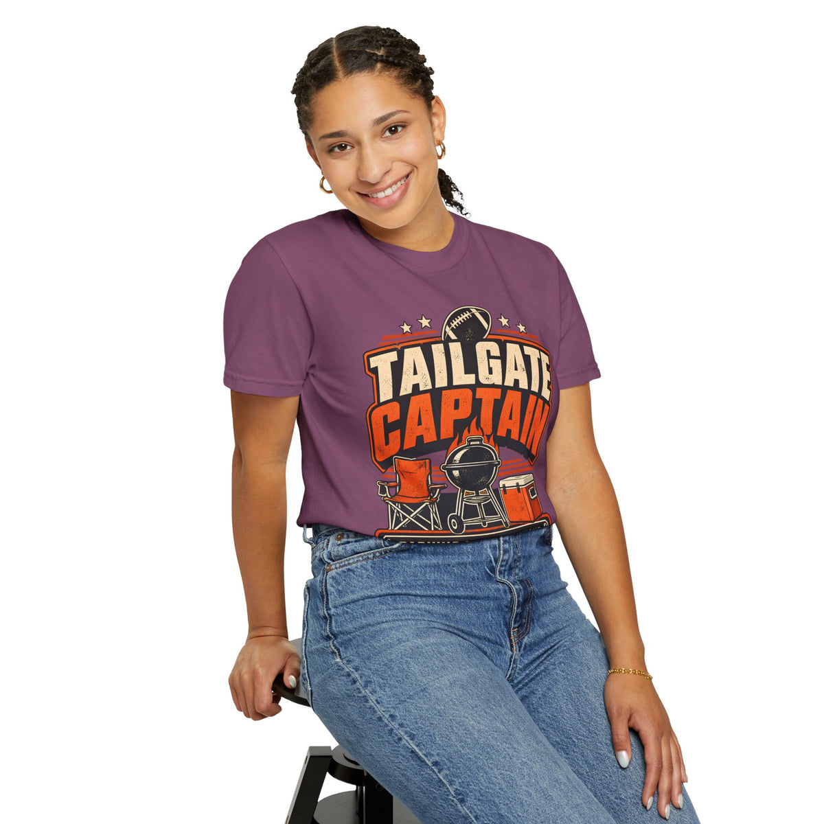 Tailgate Captain Football Game Day Comfort Colors T-Shirt