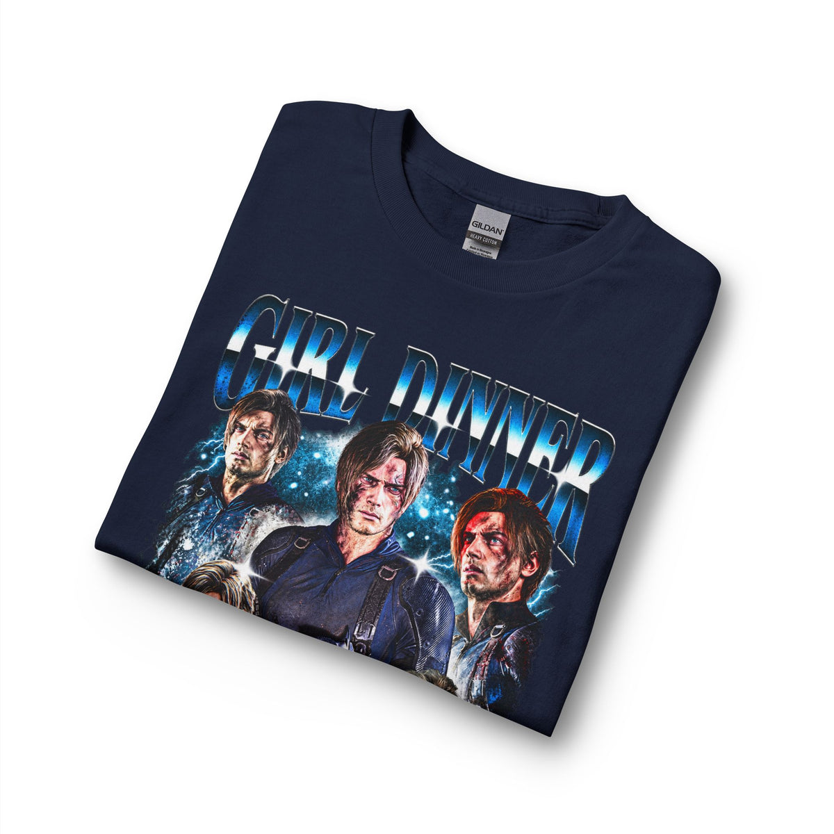 Girl Dinner Survival Horror Gildan Heavy Cotton Long Sleeve Tee