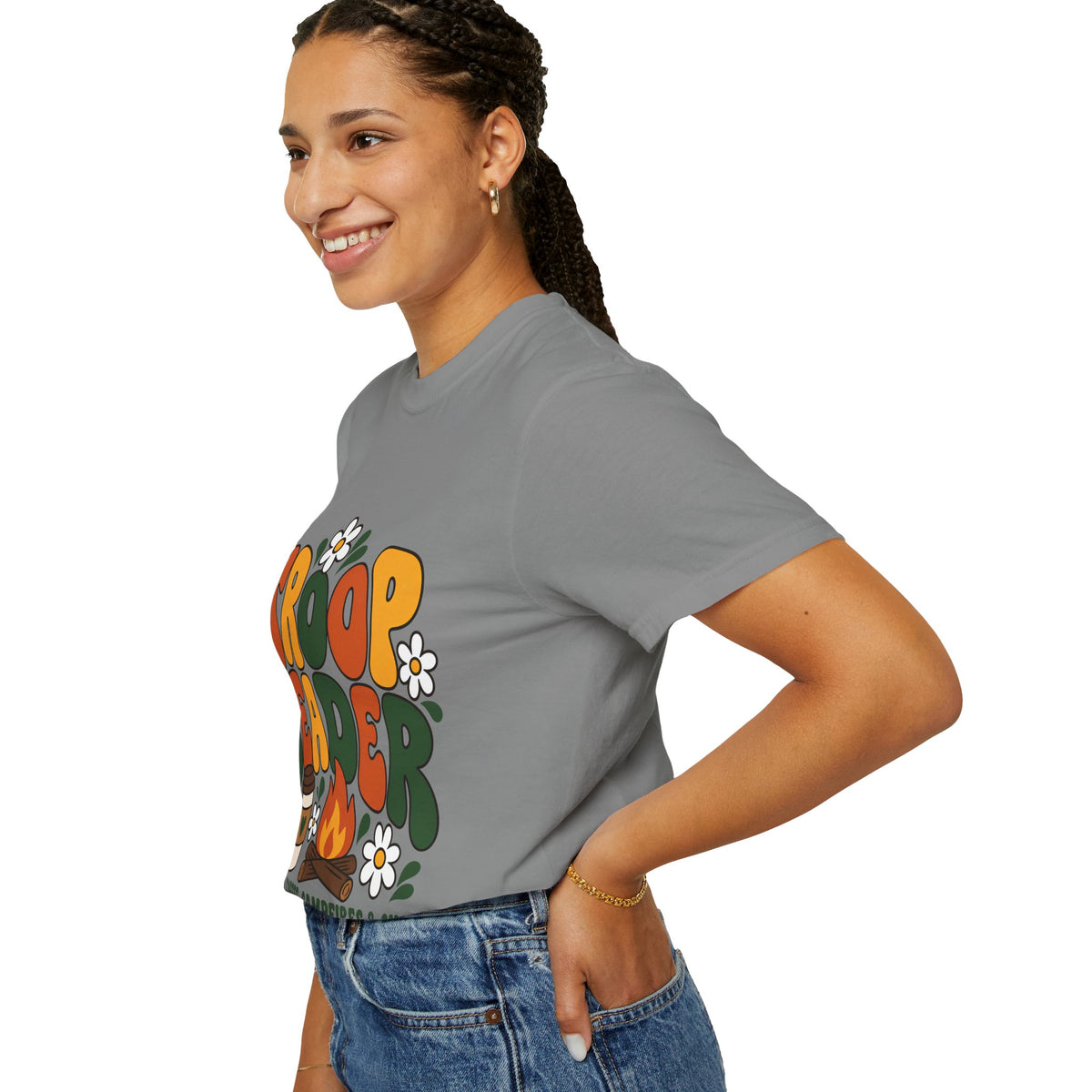 Troop Leader Coffee Campfires Chaos Comfort Colors Tee