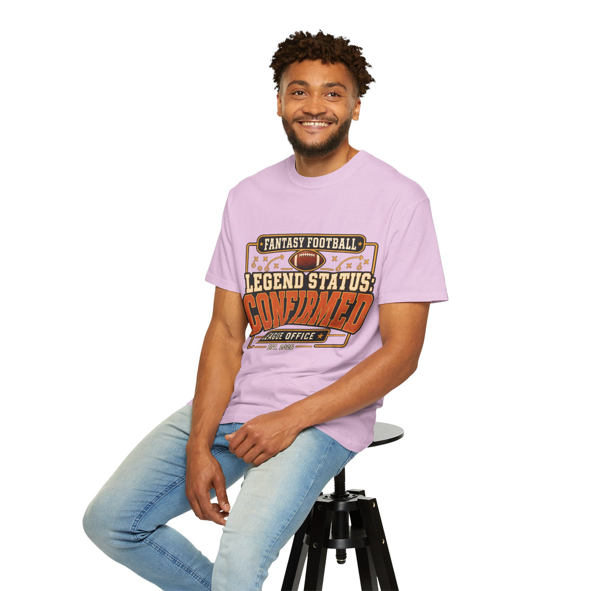 Fantasy Football Legend Status Confirmed Comfort Colors Tee