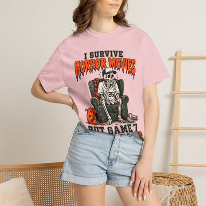 Horror Movies Game 7 Baseball Comfort Colors T-Shirt