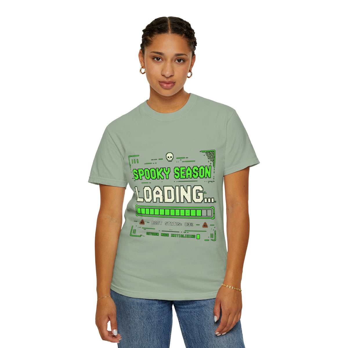 Spooky Season Loading Gamer Halloween Comfort Colors Tee