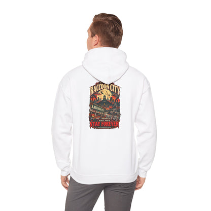Welcome to Raccoon City Halloween 2026 Gildan 18500 Hoodie