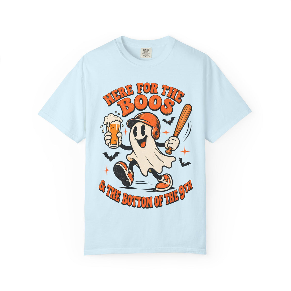 Here for the Boos Baseball Halloween Comfort Colors Tee