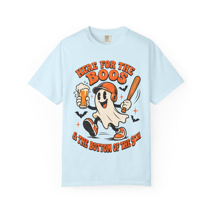 Here for the Boos Baseball Halloween Comfort Colors Tee