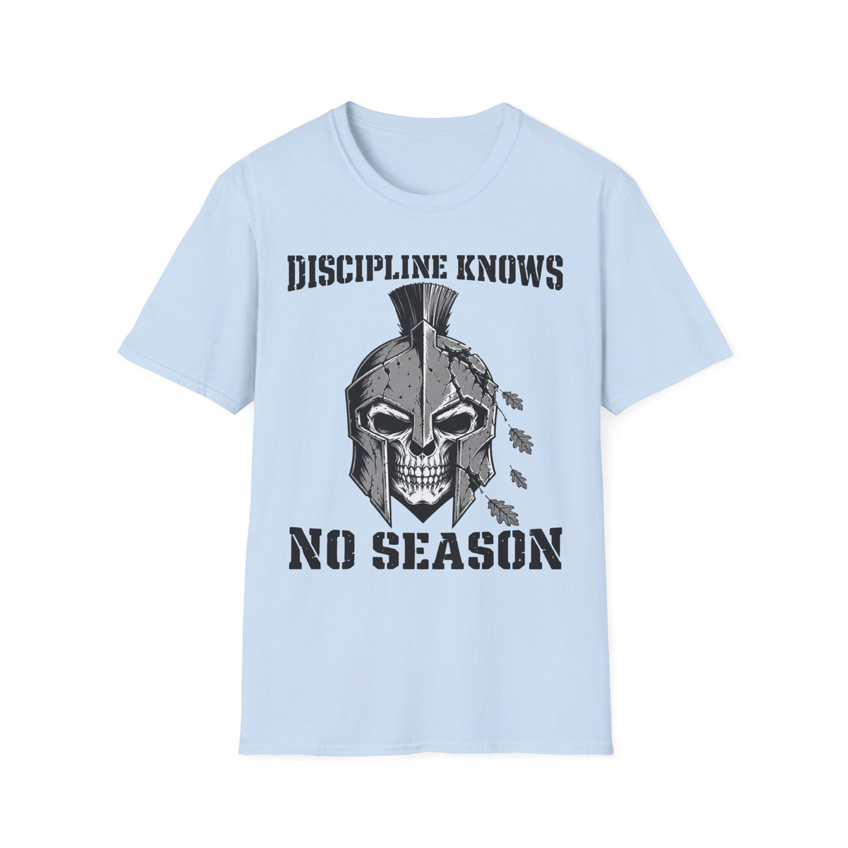 Discipline Knows No Season Shirt – Spartan Skull Stoic Warrior Tee