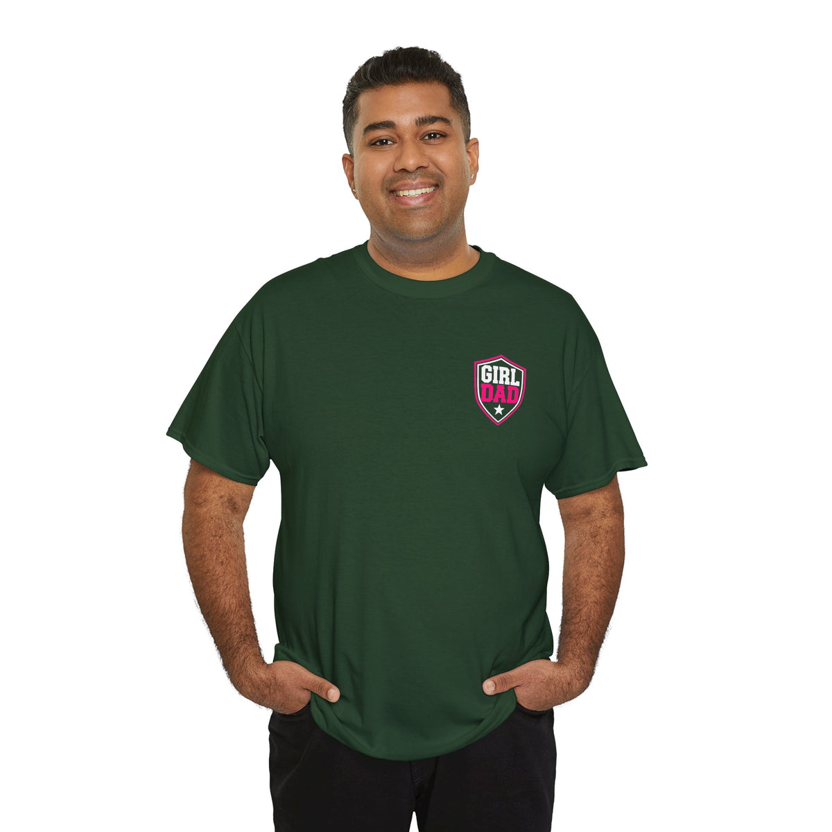 Girl Dad I Raise Strong Girls Graphic Tee