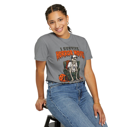 Horror Movies Game 7 Baseball Comfort Colors T-Shirt