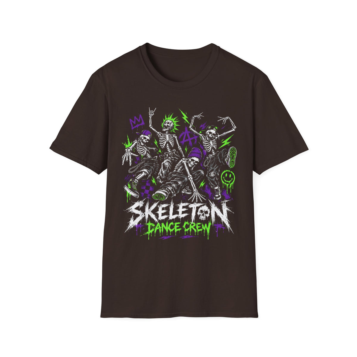 90s Skateboarding Skeleton Dance Crew T-Shirt