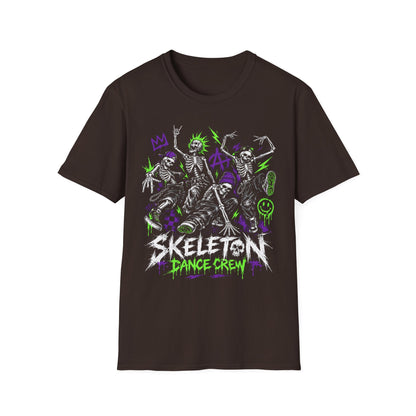 90s Skateboarding Skeleton Dance Crew T-Shirt