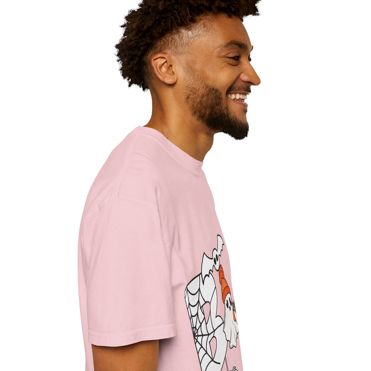 Cute Ghost Pumpkin Cozy Halloween Comfort Colors T-Shirt