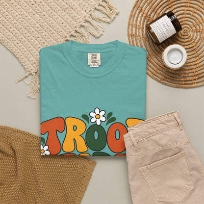 Troop Leader Coffee Campfires Chaos Comfort Colors Tee
