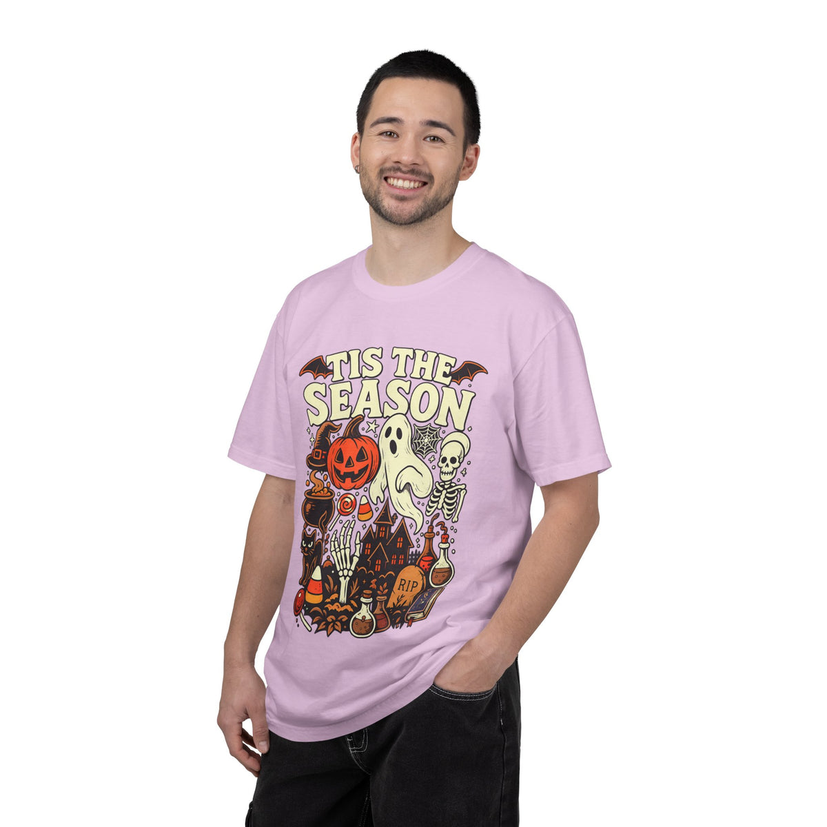 Tis the Season Spooky Halloween Comfort Colors Graphic Tee